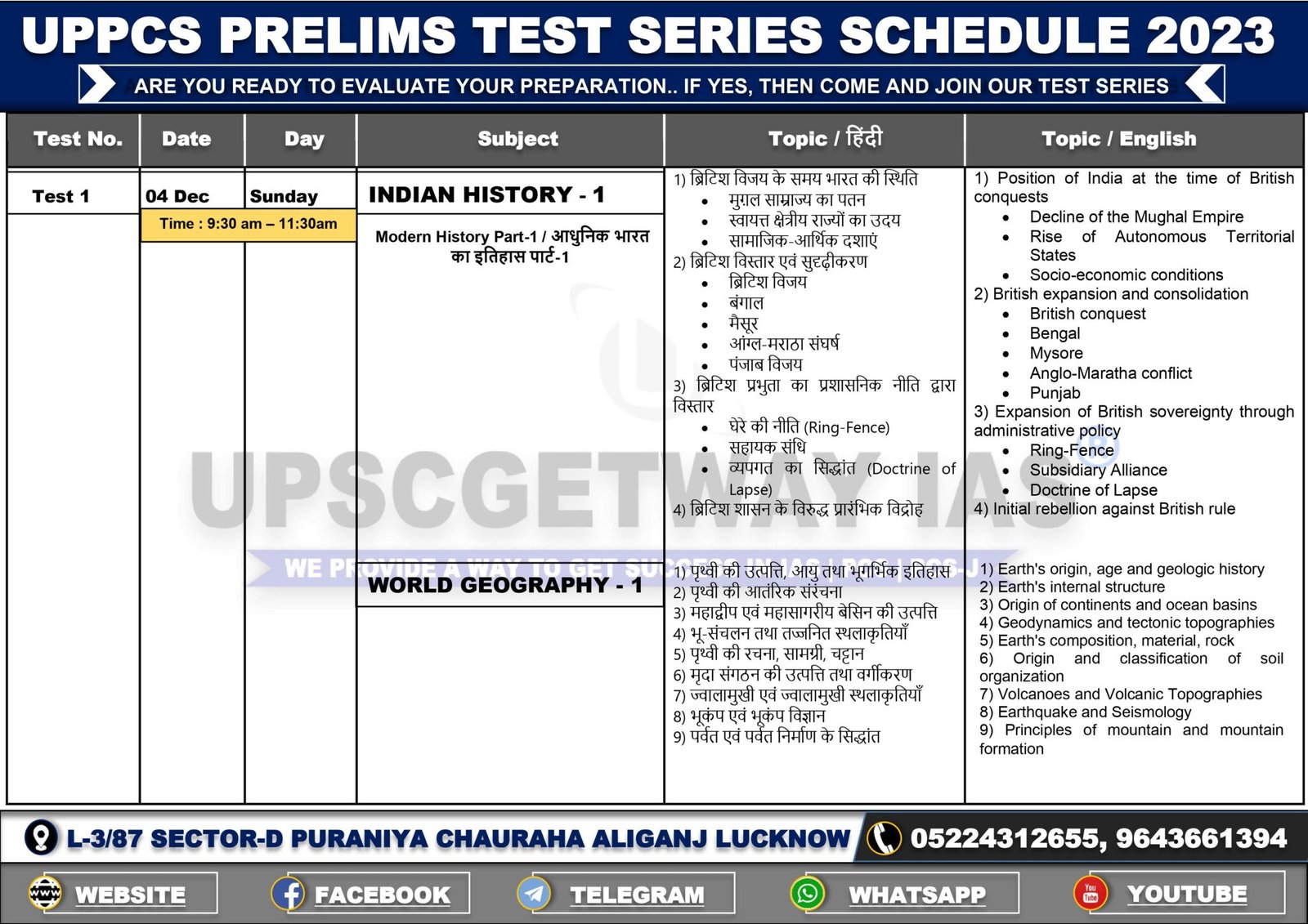 UPPCS Prelims Test Series 2023 3
